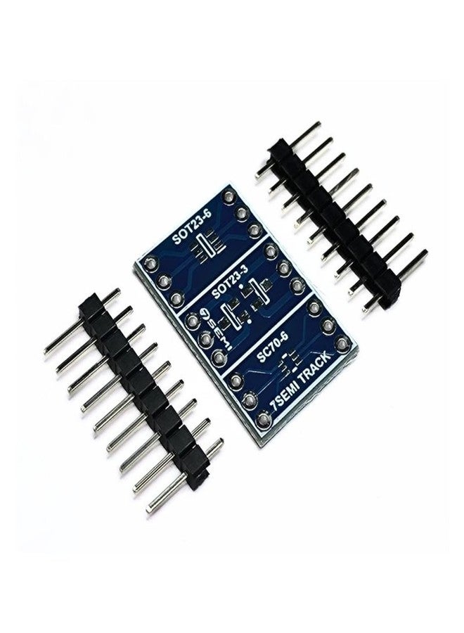 7Semi SOT23-6 / SOT23-3 / SC70-6 Breakout Adapter PCB | DIP to SMD Converter Board with 0.1" Pitch | Prototyping Adapter for Breadboards and DIY Electronics - Image 1